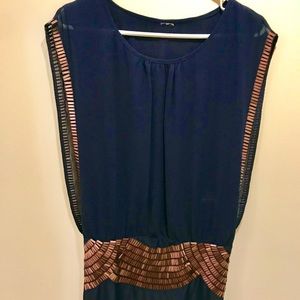 Sequin Navy Cocktail Dress